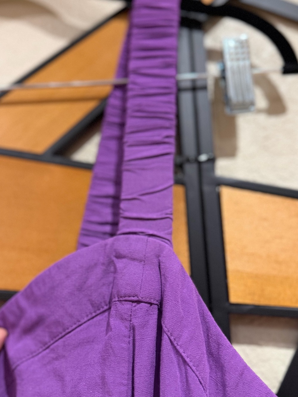 Sleeveless Purple Tiered Maxi Dress - Picture 3 of 4